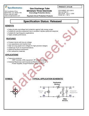 GTCN36-231M-P10 datasheet  